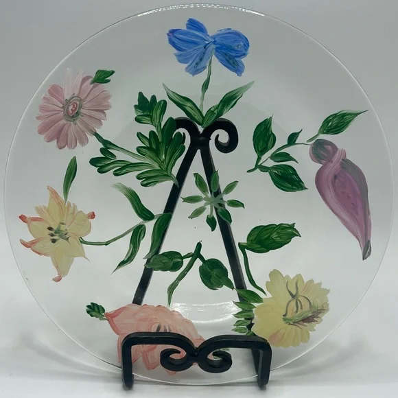 Vintage Royal Danube Glass Plates - Set of 4 - Picture 6 of 10